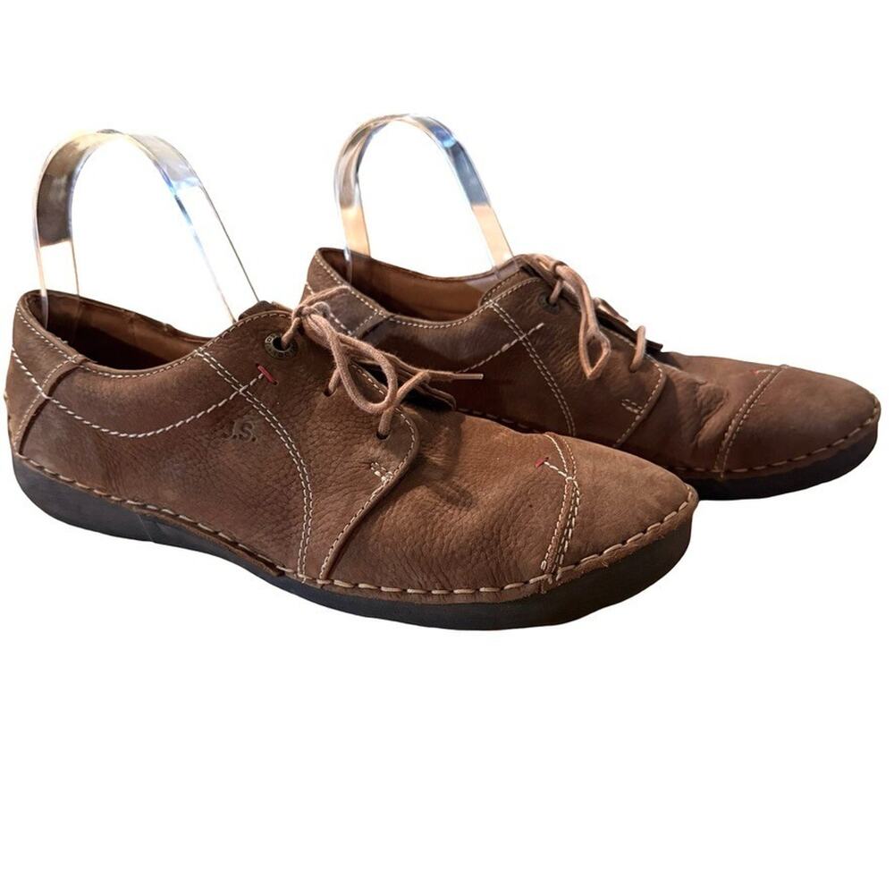 Josef Seibel Fergey 20 Leather Suede Lace Up Casual Brown Shoes sz 41 10 / 10.5